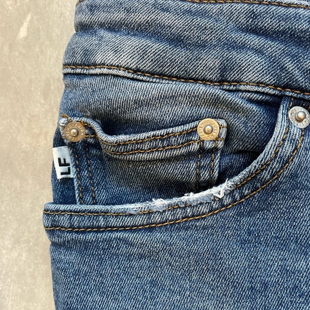 Lovers and Friends Revolve Ricky Medium Wash Distressed 29 - Picture 5 of 7